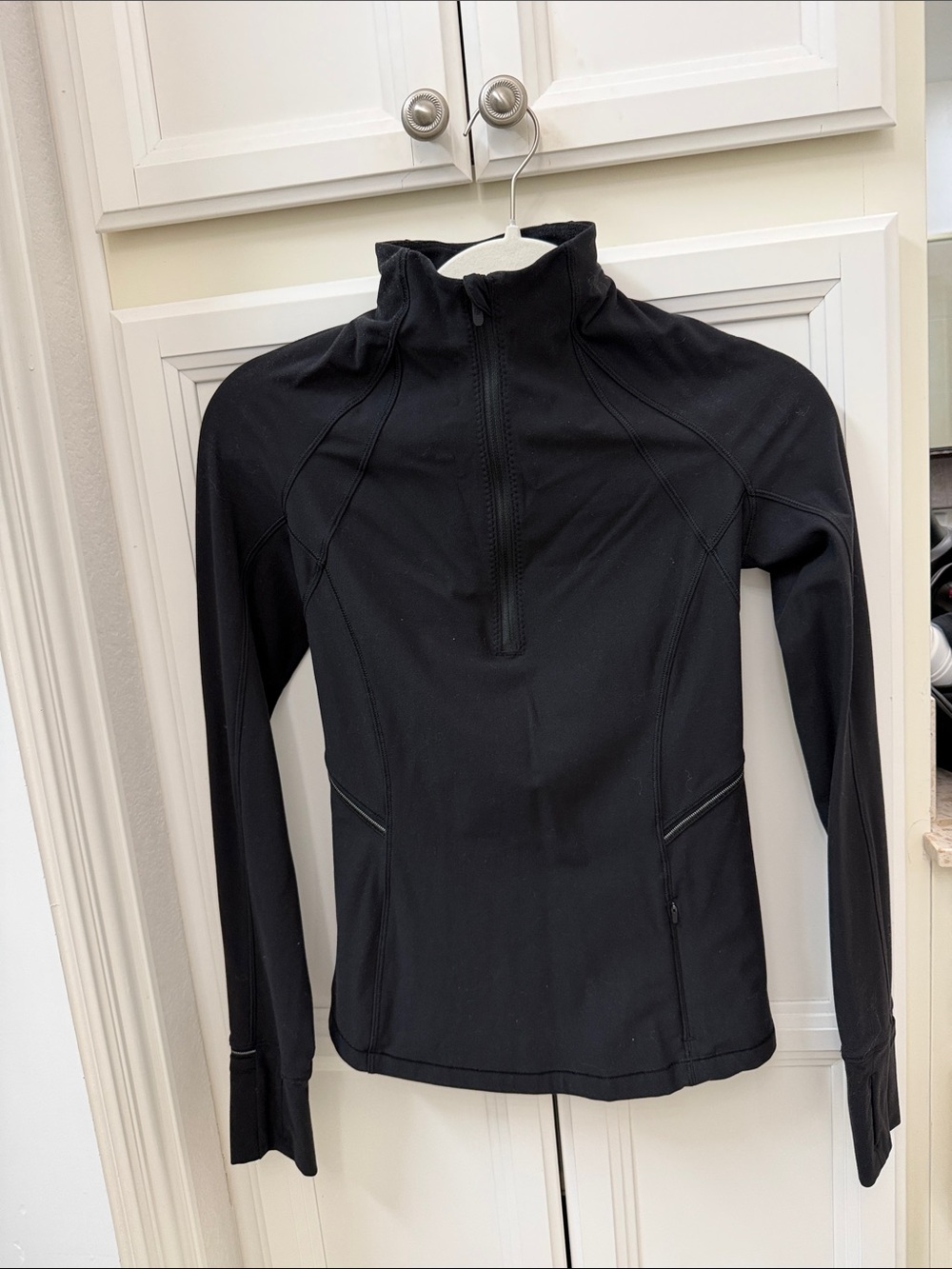 lululemon athletica Black Half-Zip Ski Jacket